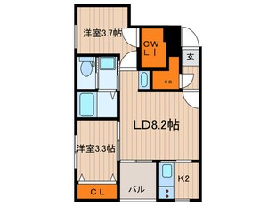 ペルシカ中野の物件間取画像